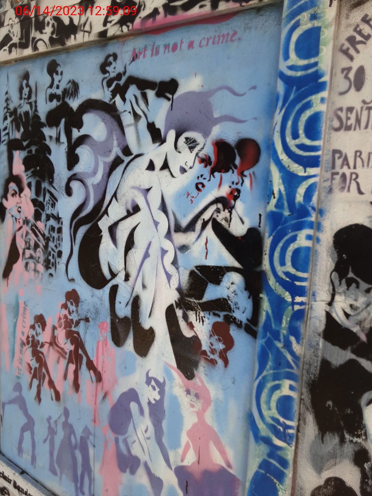 Graffiti at 1598 McAllister St