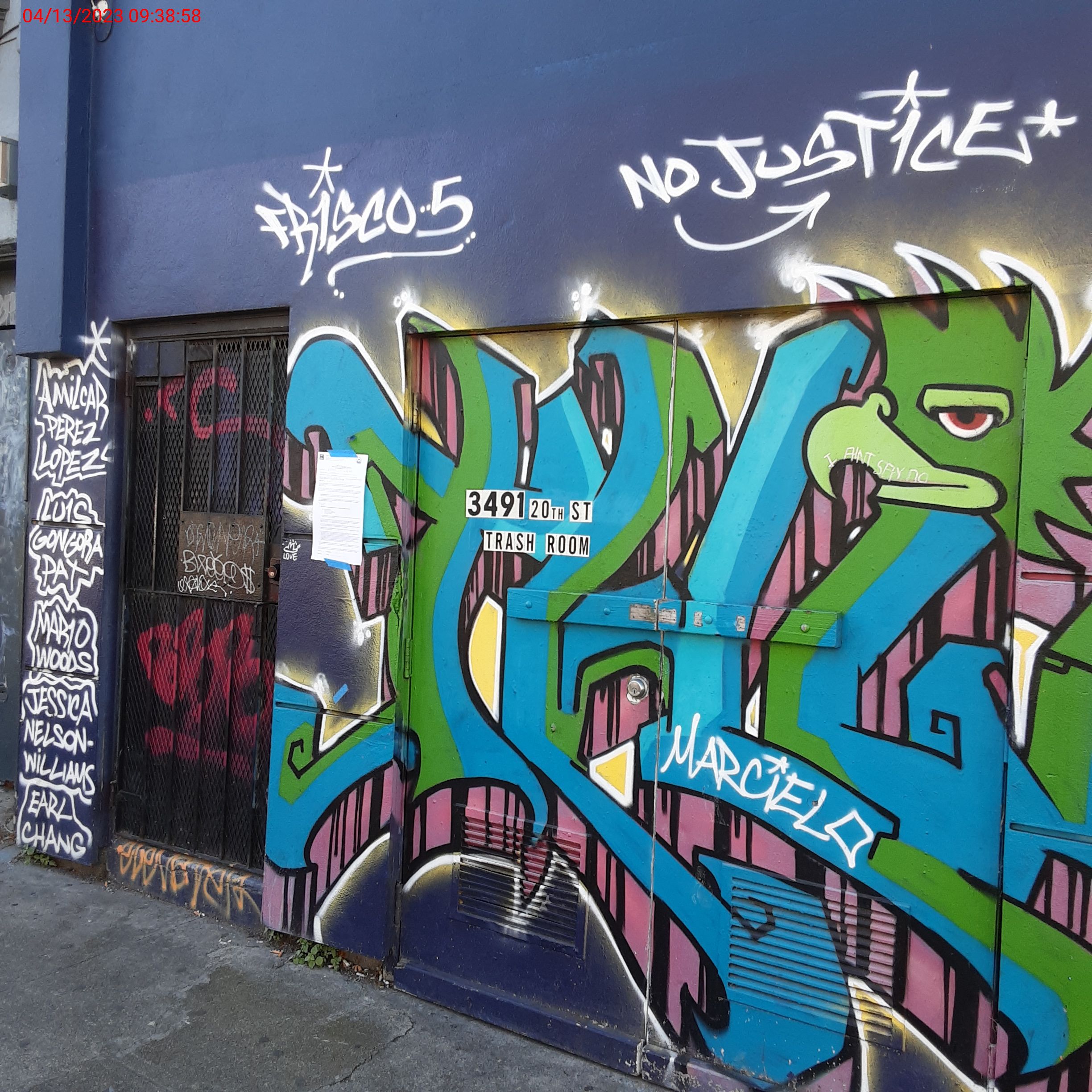 Graffiti at 3491 20TH ST