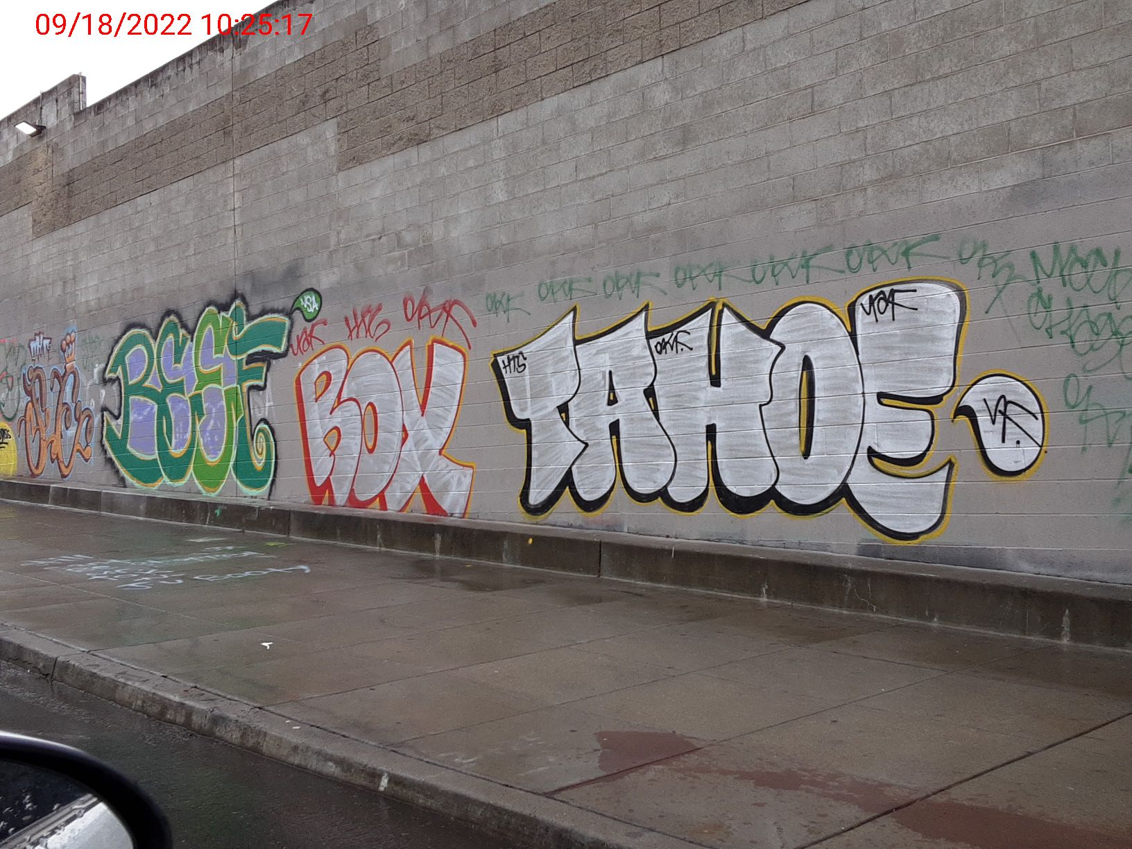 Graffiti at 2217 Revere Ave