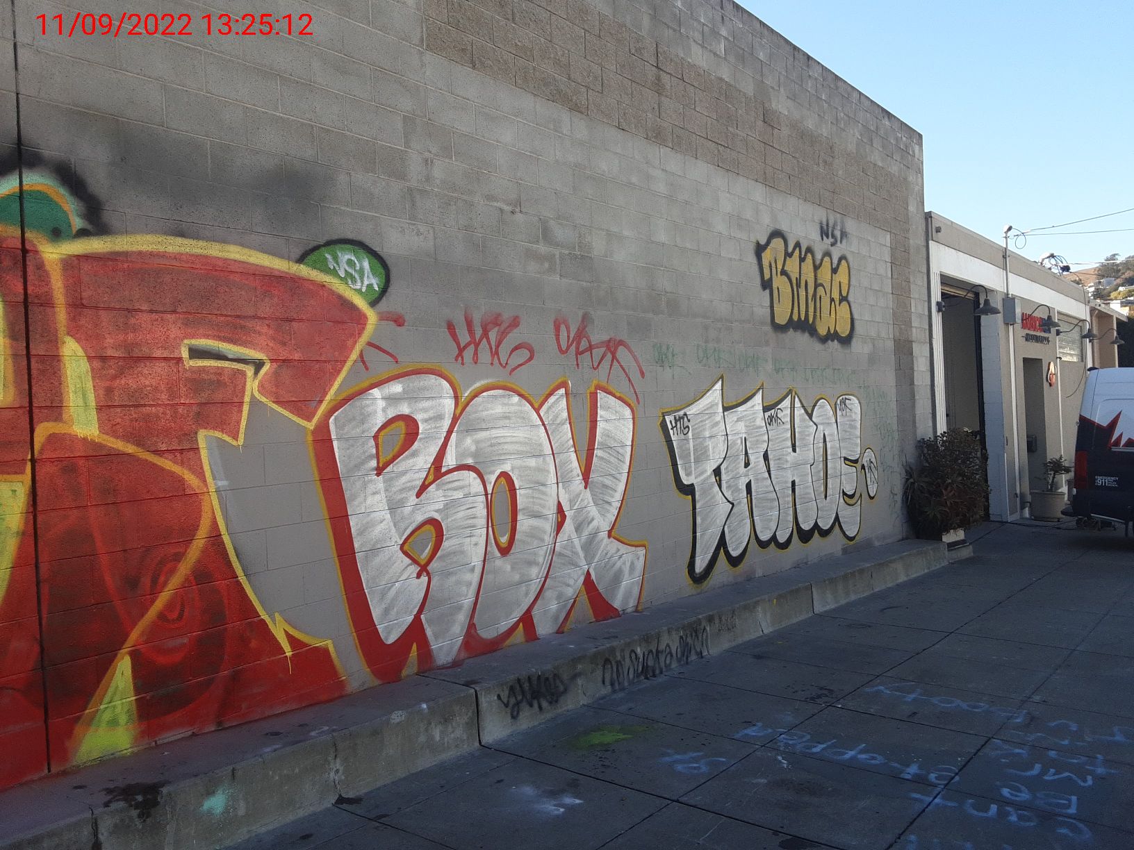 Graffiti at 2217 Revere Ave