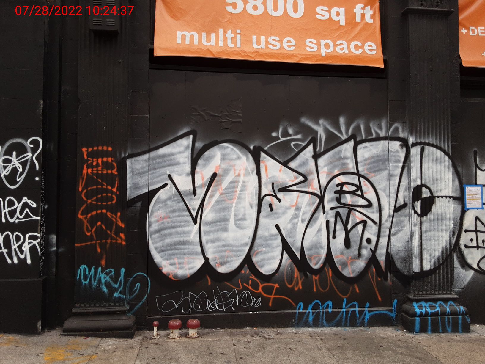 Graffiti at 1350 Van Ness Ave