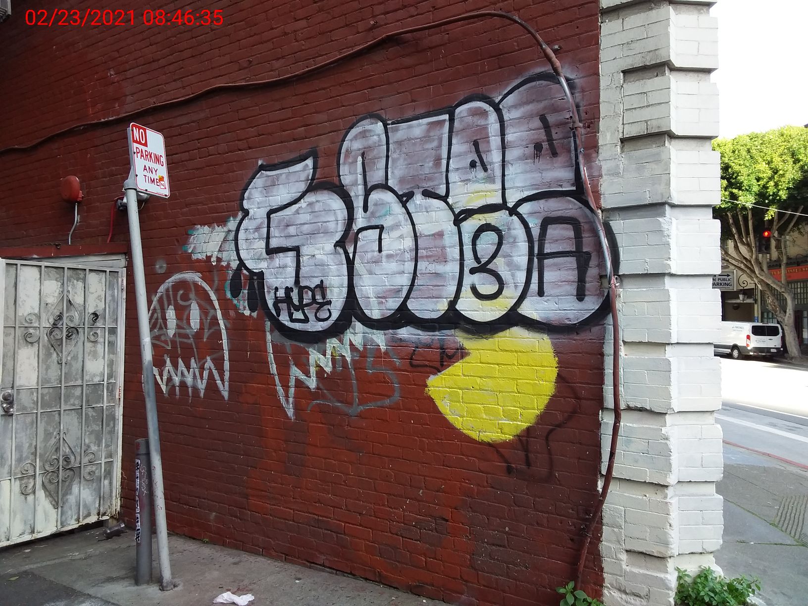 Graffiti at 67 COLUMBUS AVE