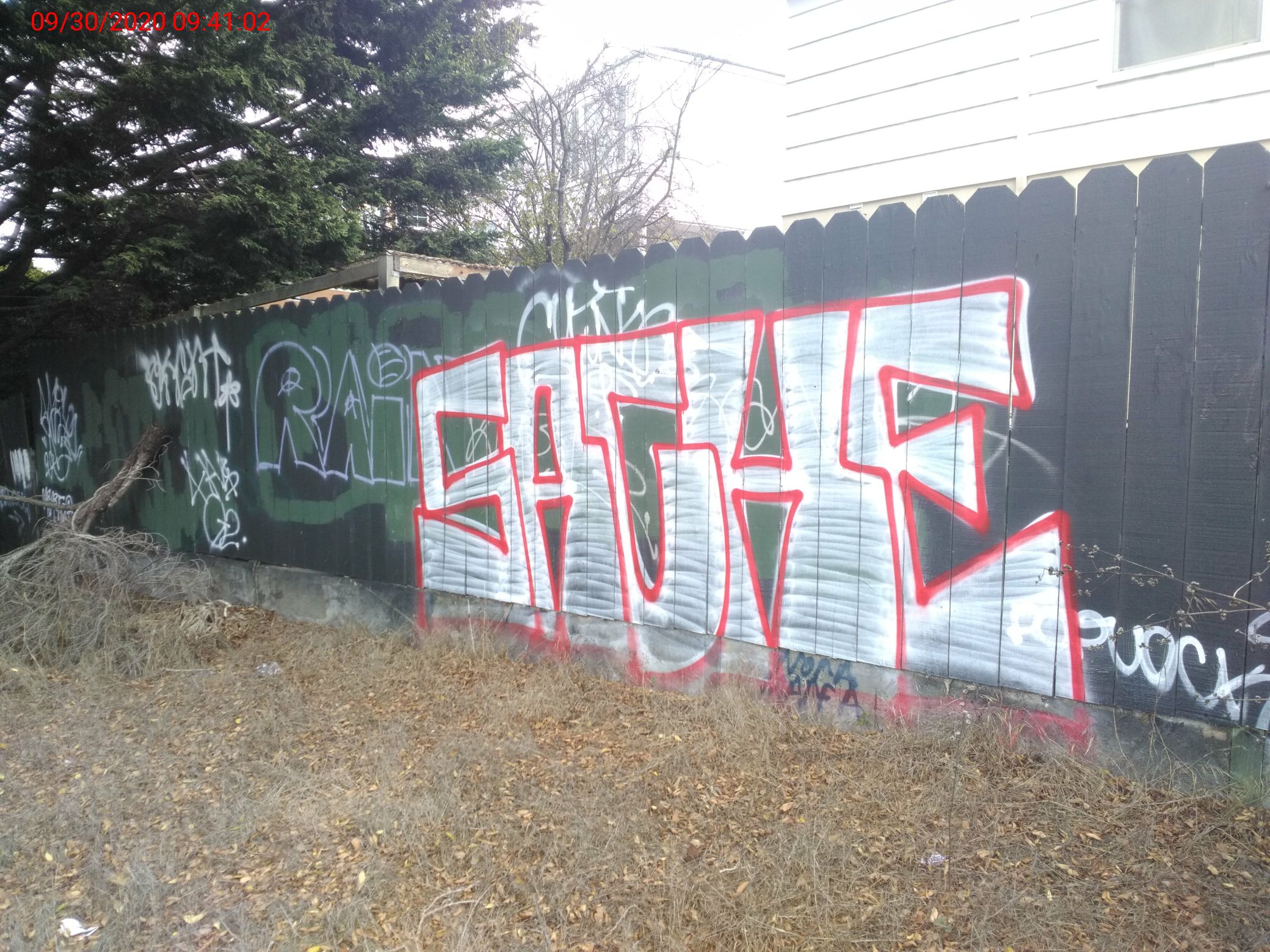 Graffiti at 50 Banbury Dr