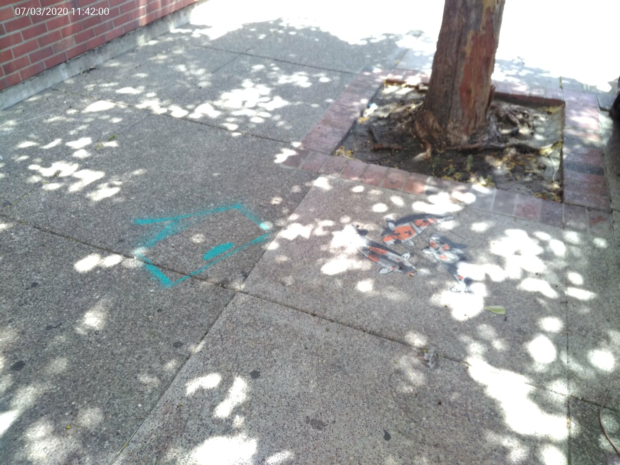 Graffiti at 550 15th St