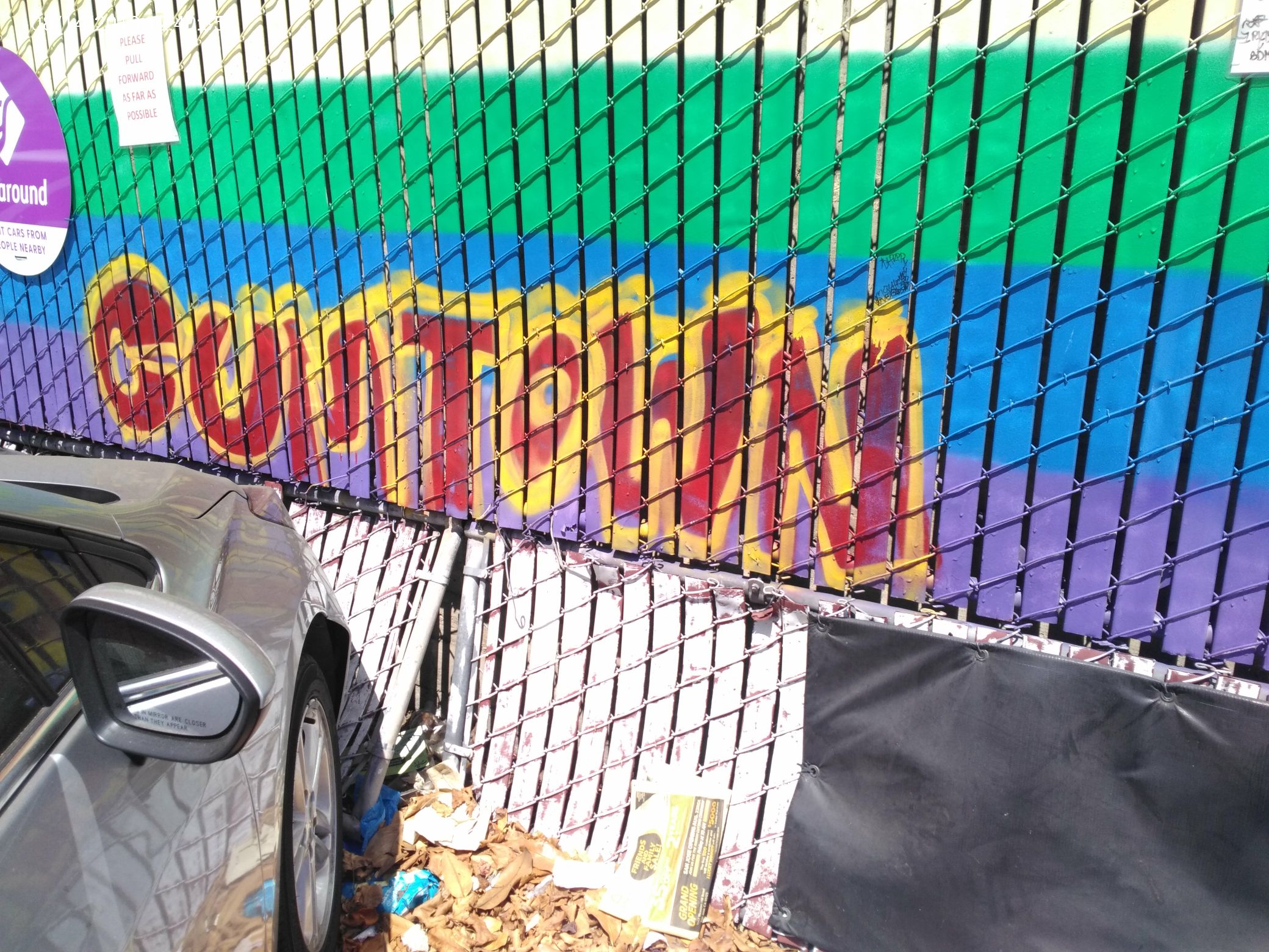 Graffiti at 376 Castro St
