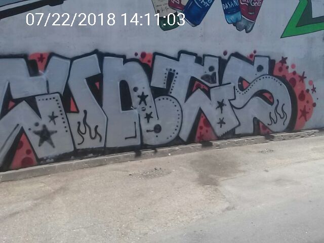 Graffiti at 57 WATERLOO ST