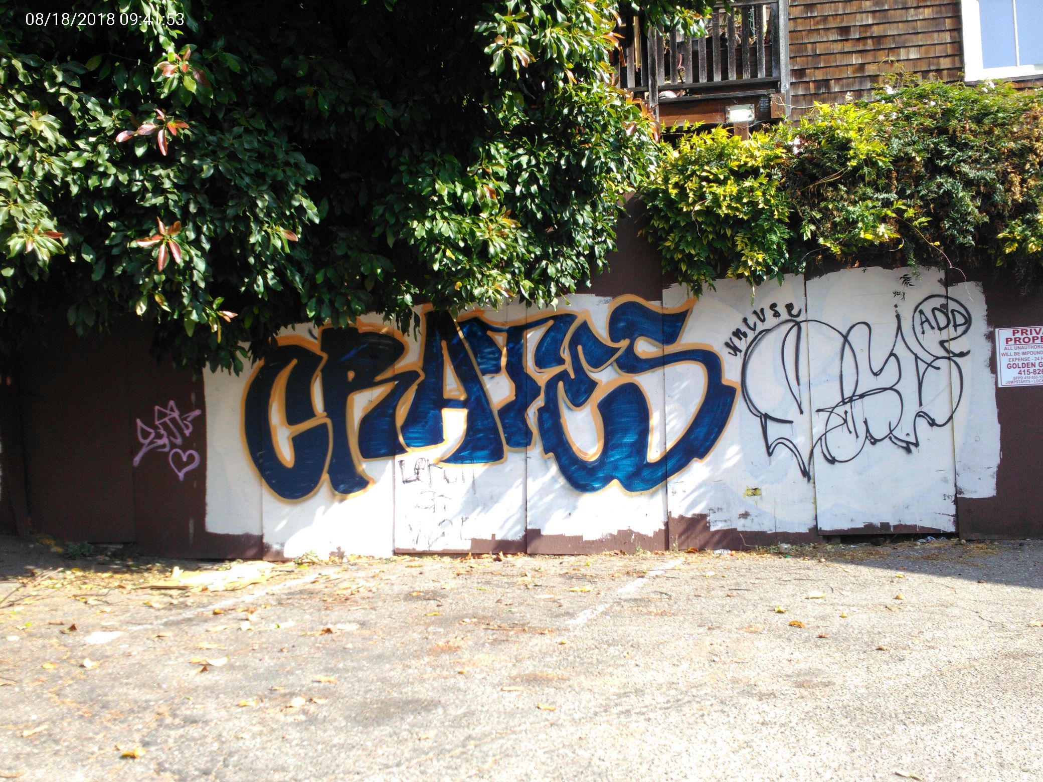 Graffiti at 2144 Market St