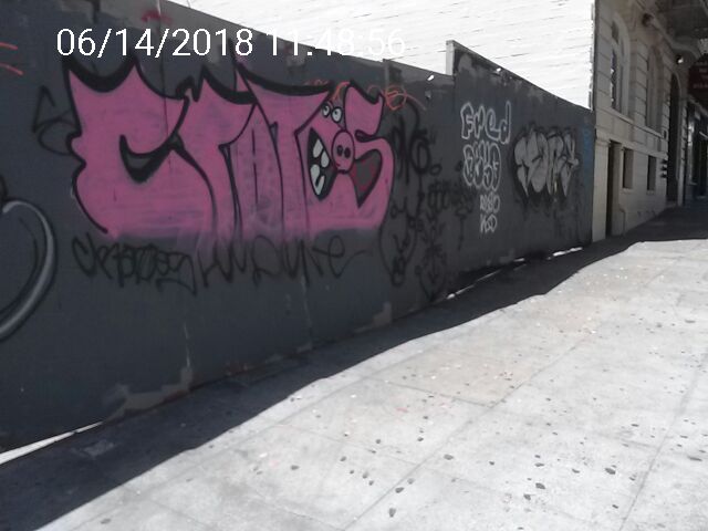 Graffiti at 651 GEARY ST
