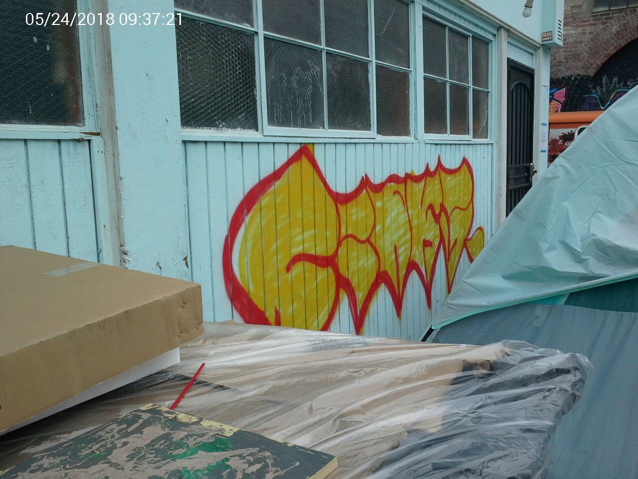 Graffiti at 10 HERON ST