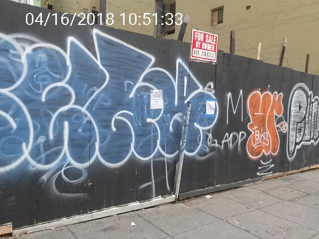 Graffiti at 380 ELLIS ST