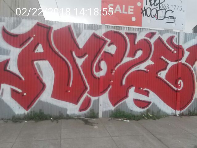Graffiti at 1627 Jerrold Ave