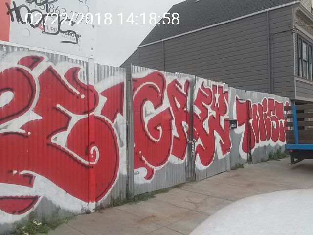 Graffiti at 1627 Jerrold Ave