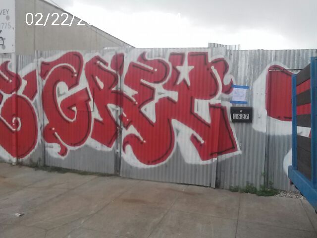 Graffiti at 1627 Jerrold Ave