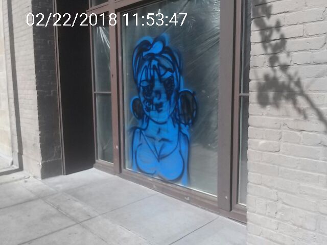 Graffiti at 55 Page St