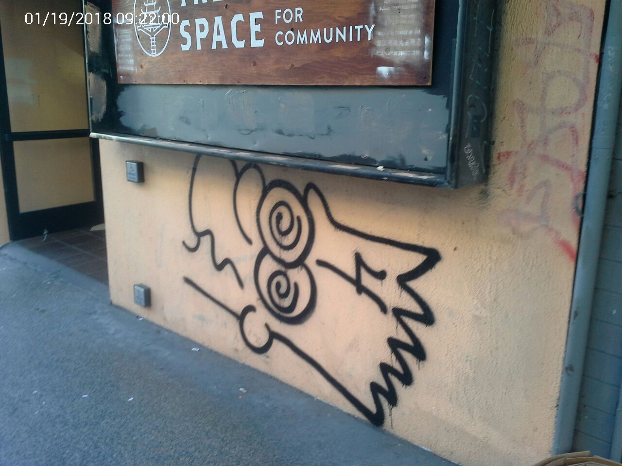 Graffiti at 950 GRANT AVE