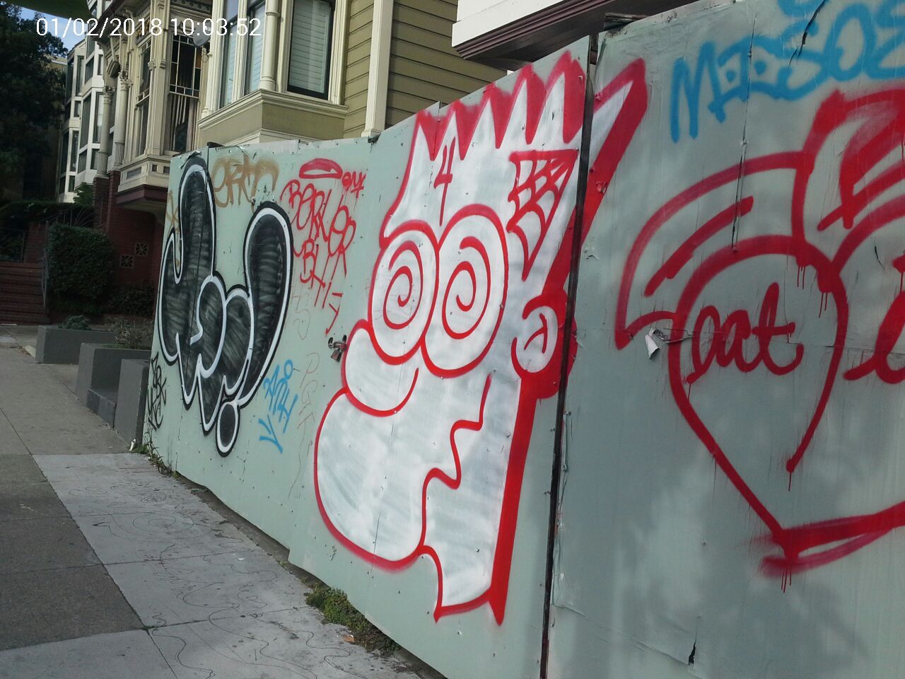 Graffiti at 1342 Fell St