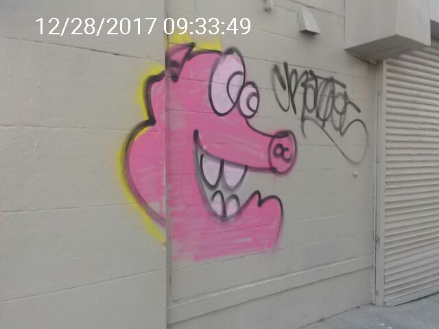 Graffiti at 245 SOUTH VAN NESS AVE