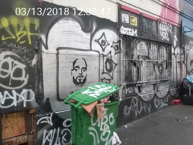 Graffiti at 1028 MARKET ST
