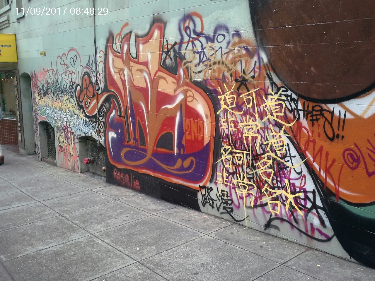 Graffiti at 654 GRANT AVE