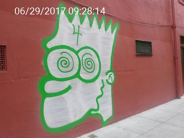 Graffiti at 1010 GRANT AVE