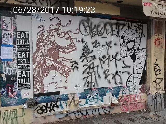 Graffiti at 2434 Mission St