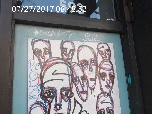 Graffiti at 593 VALENCIA ST