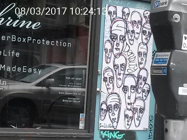 Graffiti at 593 VALENCIA ST