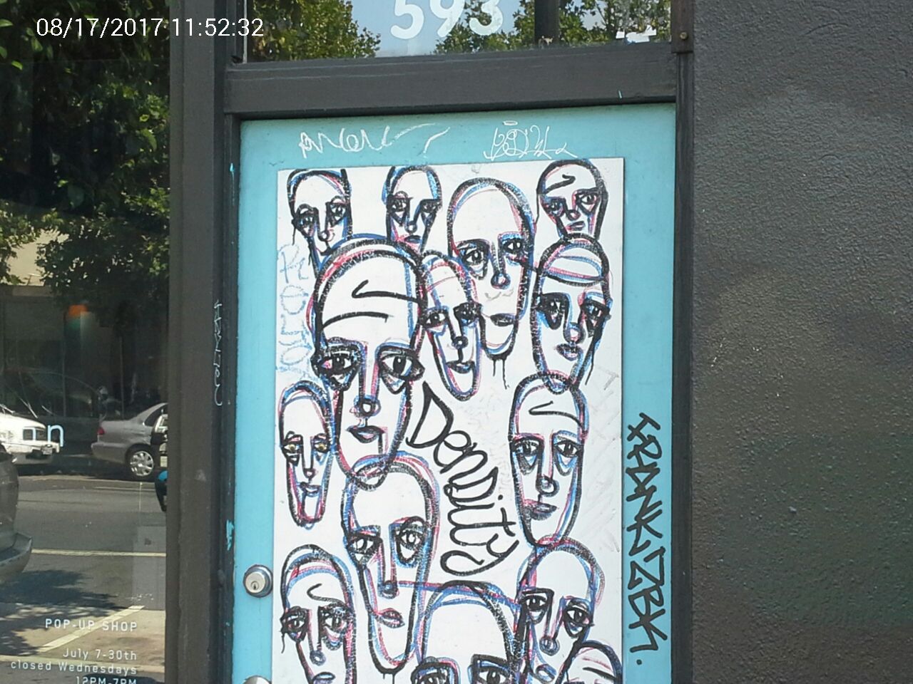 Graffiti at 593 VALENCIA ST