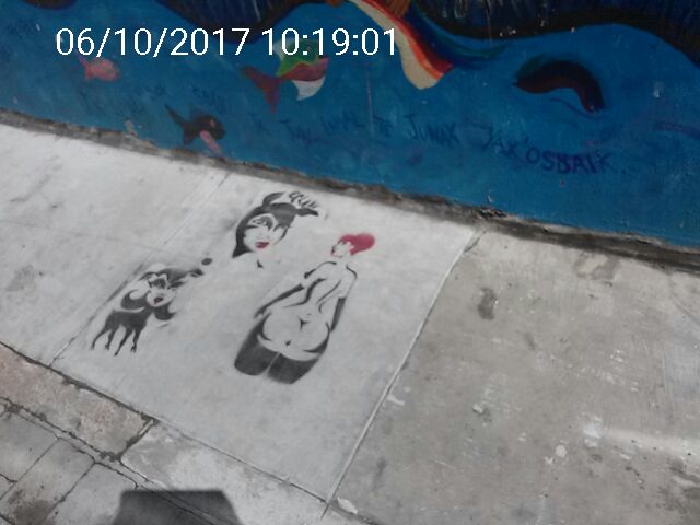 Graffiti at 271 COLUMBUS AVE