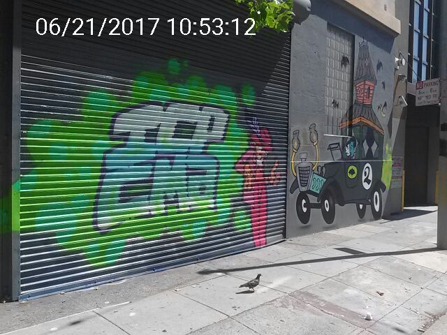 Graffiti at 599 VALENCIA ST