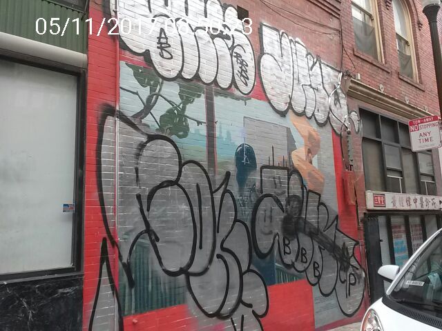 Graffiti at 750 WASHINGTON ST