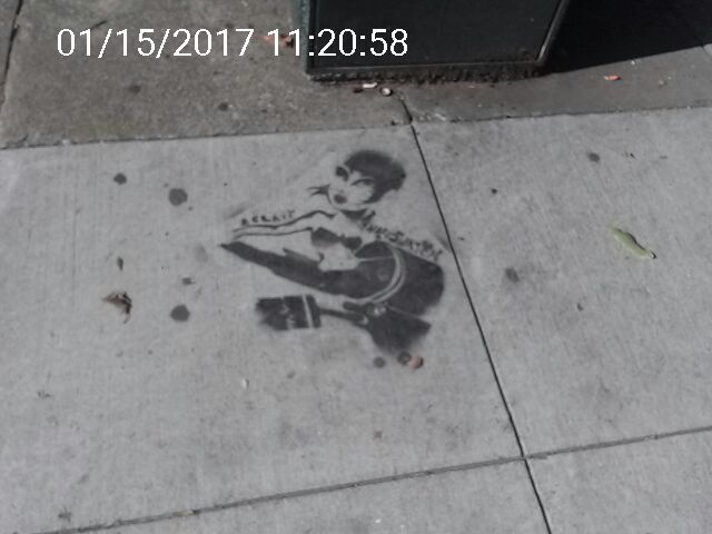 Graffiti at 88 Castro St