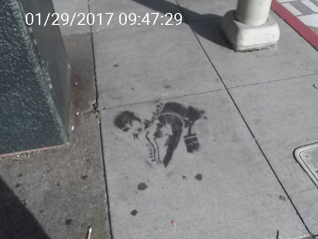 Graffiti at 88 Castro St
