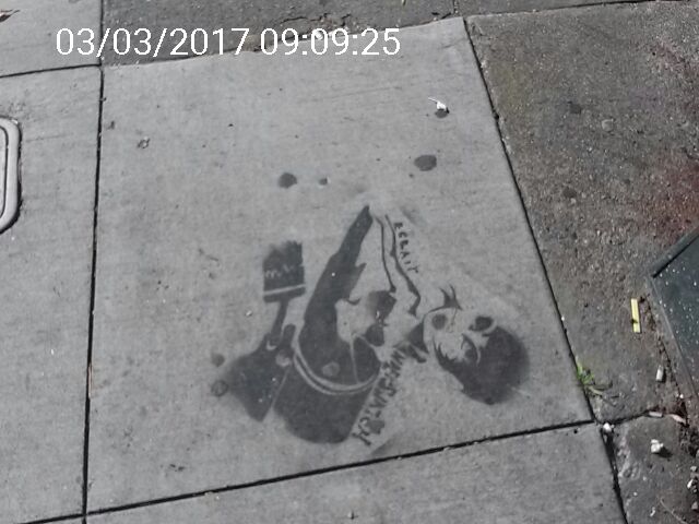 Graffiti at 88 Castro St