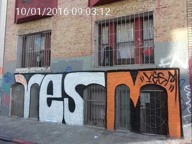 Graffiti at 1080 POST ST