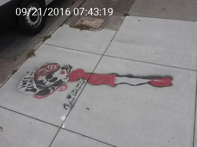 Graffiti at 101 South Van Ness Ave