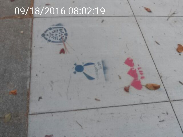 Graffiti at 174 Castro St