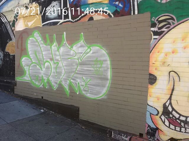 Graffiti at 1650 Polk St