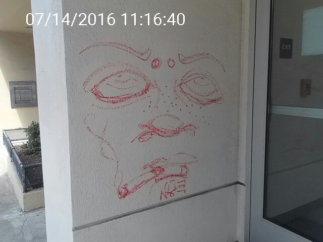 Graffiti at 3600 Geary Blvd