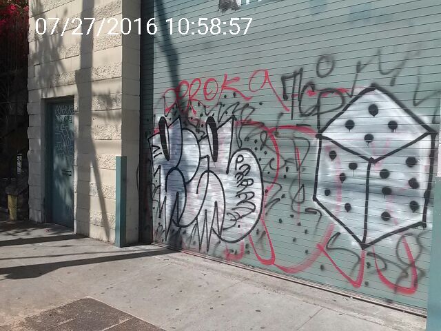 Graffiti at 674 SOUTH VAN NESS AVE