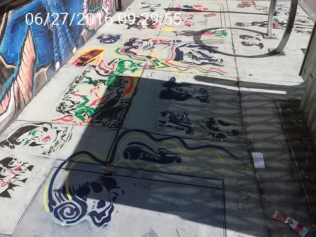 Graffiti at 214 Valencia St