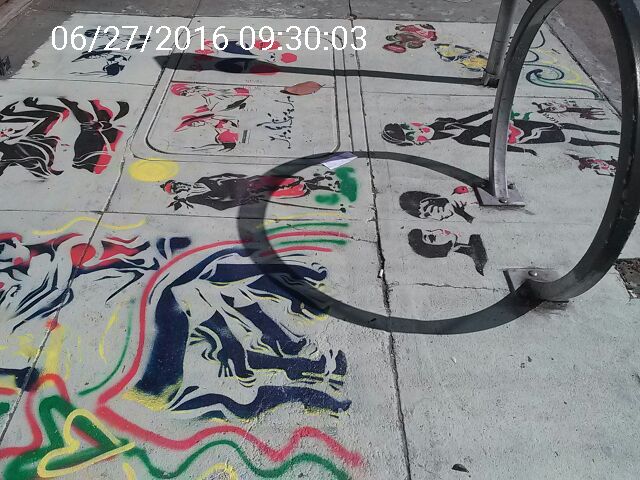 Graffiti at 214 Valencia St