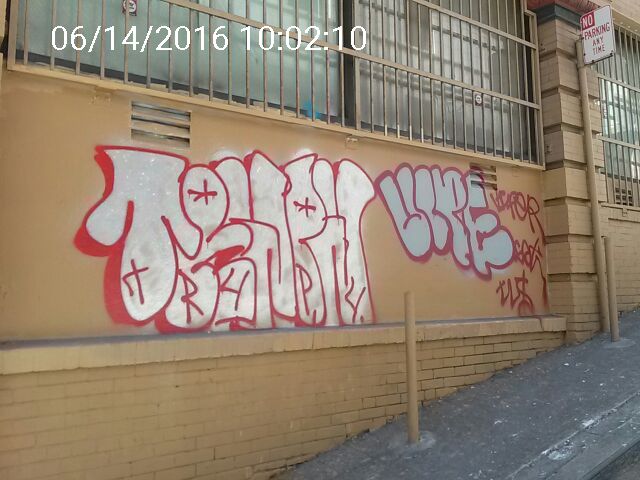 Graffiti at 614 PINE ST