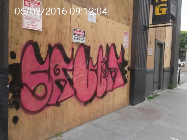 Graffiti at 57 OAK ST