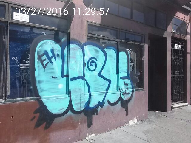 Graffiti at 3848 GEARY BLVD