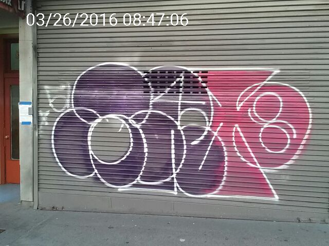 Graffiti at 808 GRANT AVE