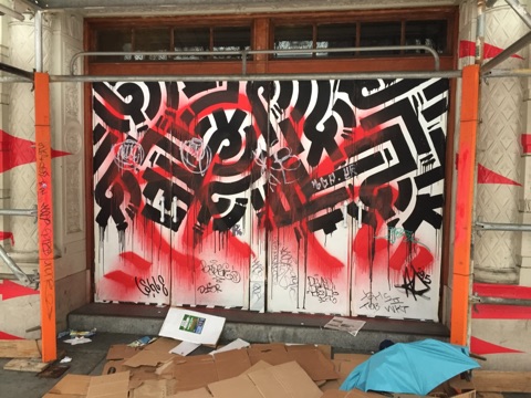 Graffiti at 445 Geary St