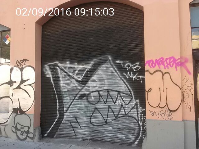 Graffiti at 235 VALENCIA ST