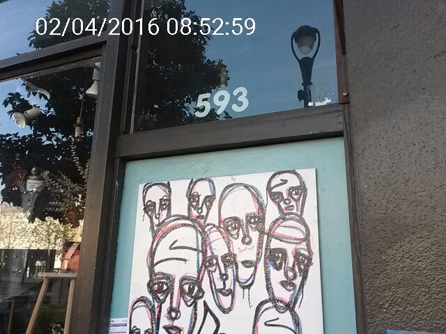 Graffiti at 593 VALENCIA ST