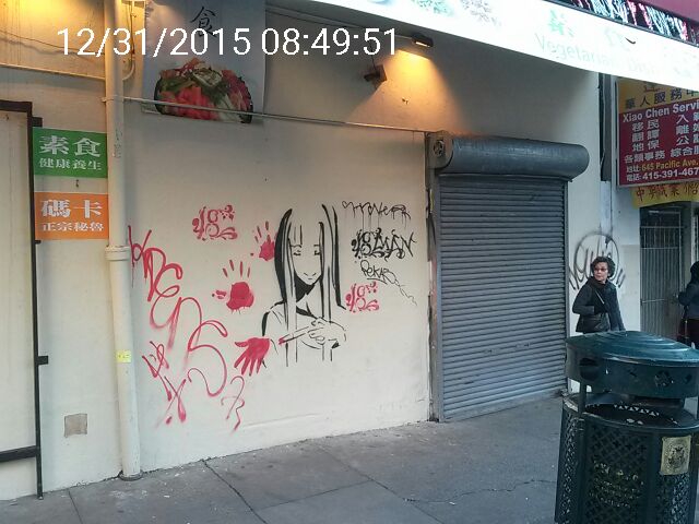 Graffiti at 668 PACIFIC AVE